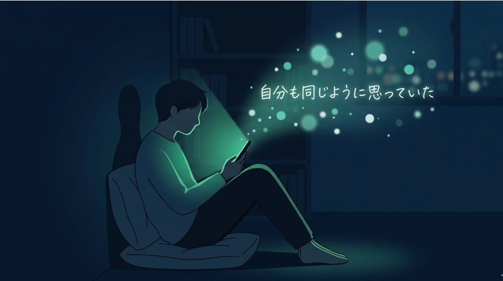 AIが落ち込んでいる人に共感する様子