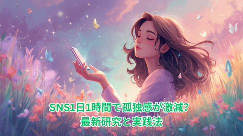 SNS1日1時間で孤独感が激減? 最新研究と実践法