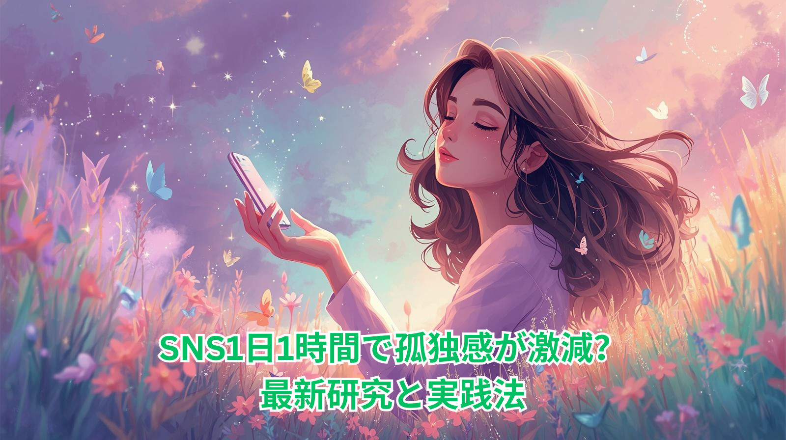 SNS1日1時間で孤独感が激減? 最新研究と実践法