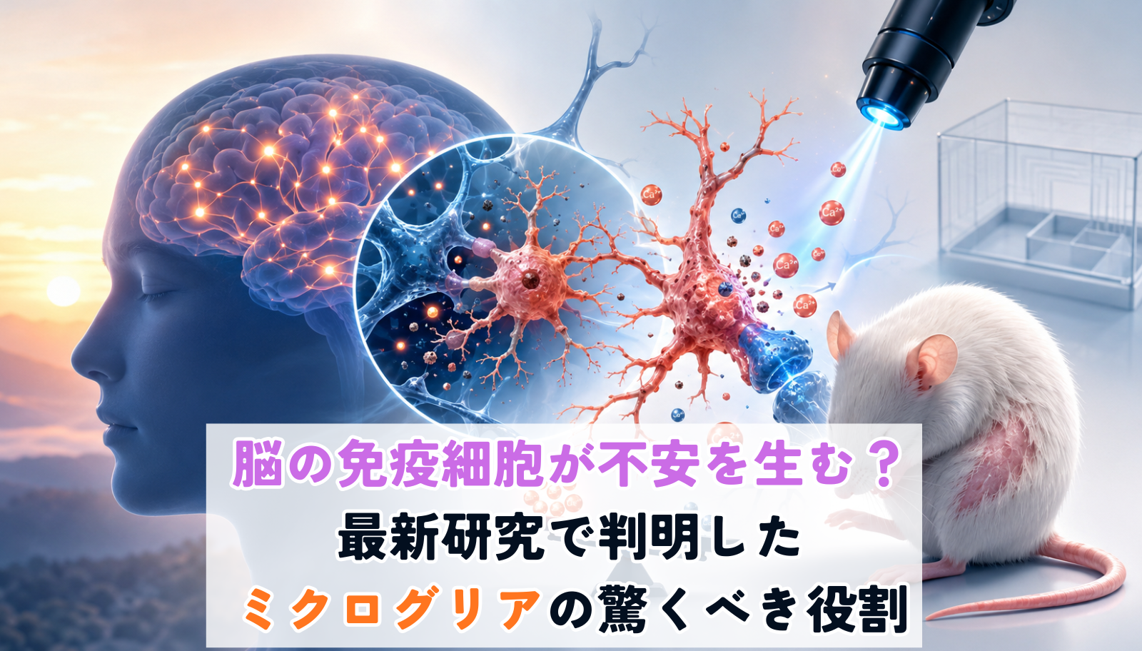 脳の免疫細胞が不安を生む？最新研究で判明したミクログリアの驚くべき役割