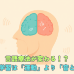 A warm, modern flat-style illustration of a human head in profile with soft sound waves and gentle touch/feeling symbols flowing into the brain, highlighting the auditory and sensory areas in calm teal and soft coral, while the motor area is faded to grey. Clean minimal background, natural warm palette (cream, teal, soft coral), friendly and approachable, no text.