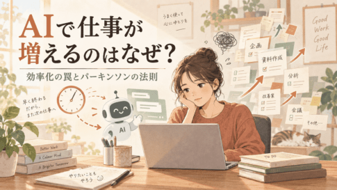 AIで仕事が増えるのはなぜ？効率化の罠とパーキンソンの法則